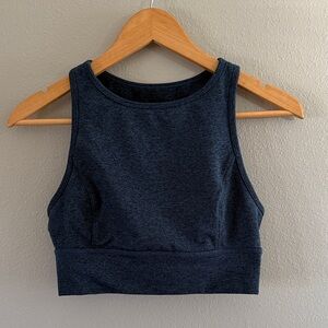 Joy Lab Dark Heathered Blue Sports Bra